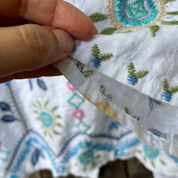 Johnny Was Oriel Cropped Linen Kimono - Picture 15 of 16